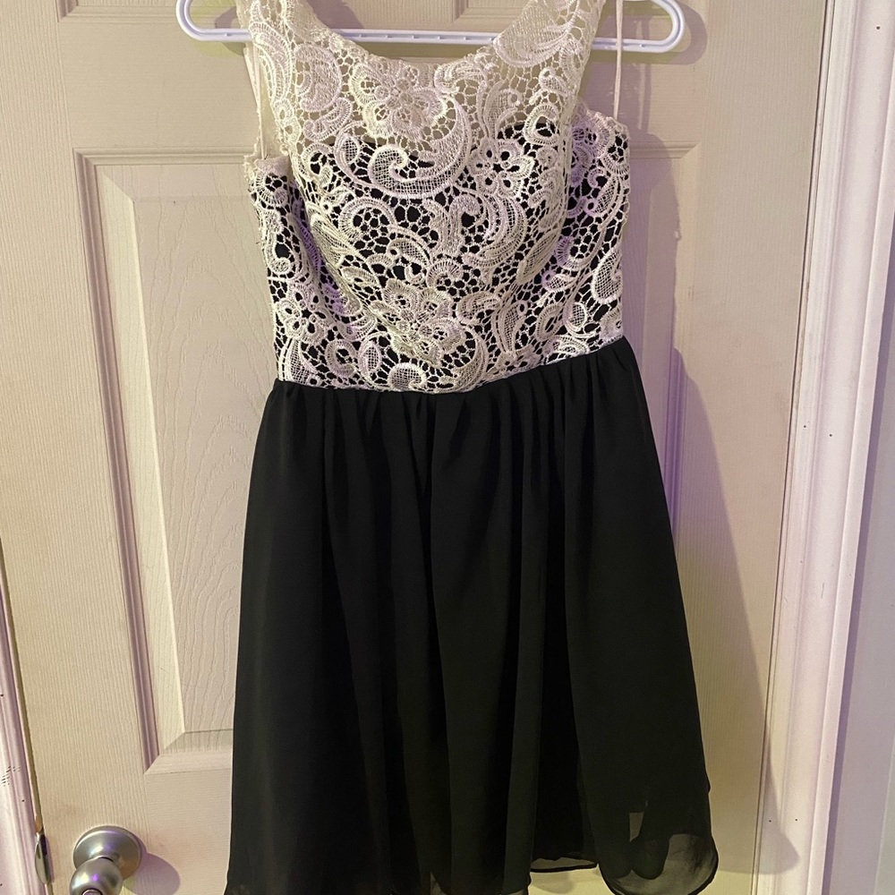 Lace top dress